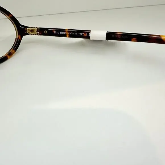 NEW MIU MIU Womens Eyeglasses Brown Oval Full Rim Frames 50-18mm Rx-able Womens - Picture 5 of 7
